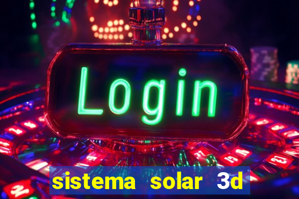 sistema solar 3d em movimento